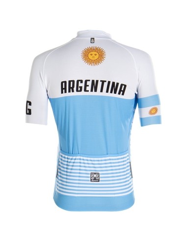 Equipación de ciclismo corta con tirantes ARGENTINIAN al mejor precio