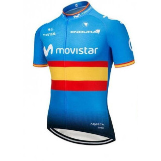 Maillot corto Movistar: comodidad y estilo para tus rutas en bicicleta