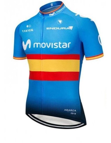 Maillot corto Movistar: comodidad y estilo para tus rutas en bicicleta