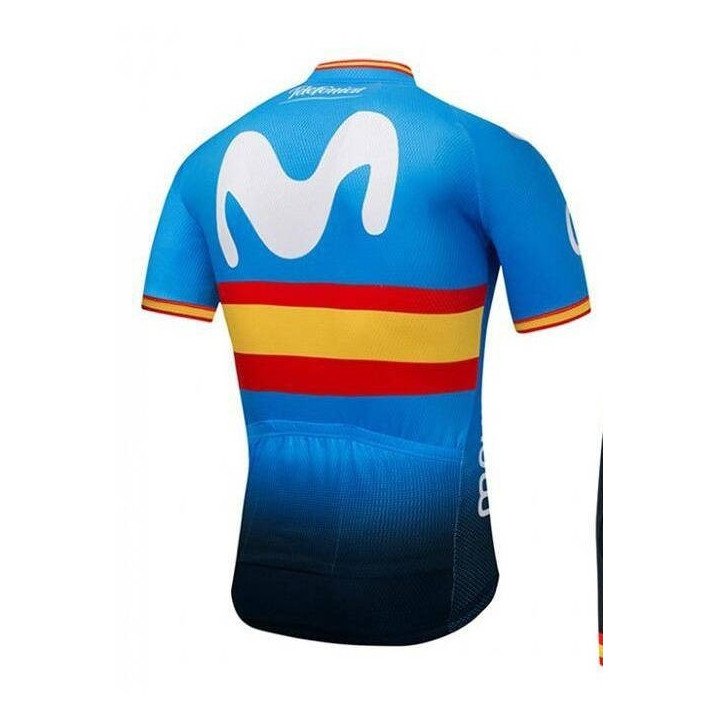 Maillot corto Movistar: comodidad y estilo para tus rutas en bicicleta