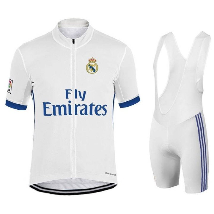 Compra la equipación corta de ciclismo Équipe Real Madrid Fly EMIRATES al mejor precio