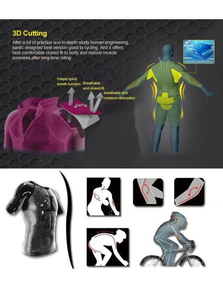 Conjunto corto de ciclismo cómodo y fresco para tus rutas