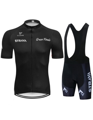 Equipación corta de ciclismo STRAVA a buen precio