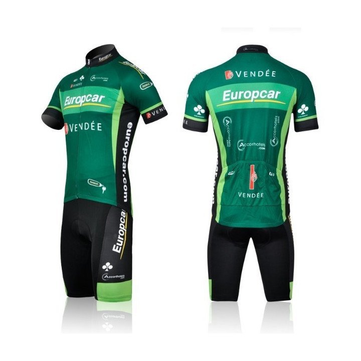 Conjunto corto de ciclismo Europcar, calidad y comodidad al mejor precio