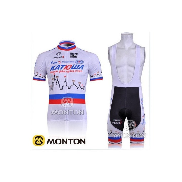 Conjunto corto de ciclismo Katusha 2023 a buen precio