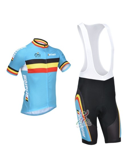 Conjunto de Ciclismo Corto con Tirante Belgium a Buen Precio