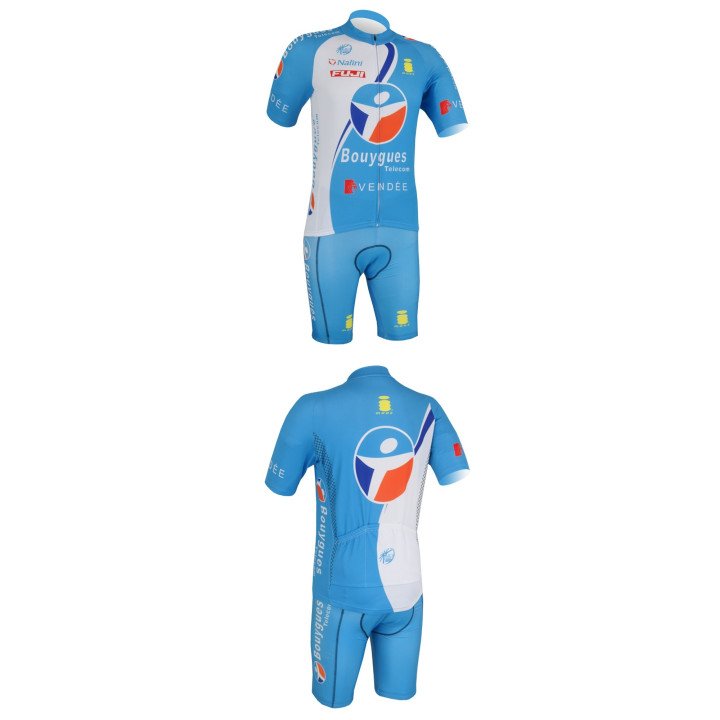 Equipación corta de ciclismo Bouygues a buen precio