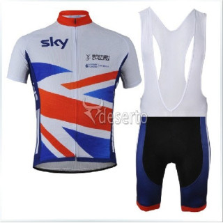 Equipación corta de ciclismo british-sky al mejor precio