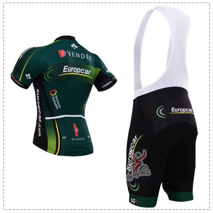 Equipación corta Europcar: Confort y estilo para ciclistas