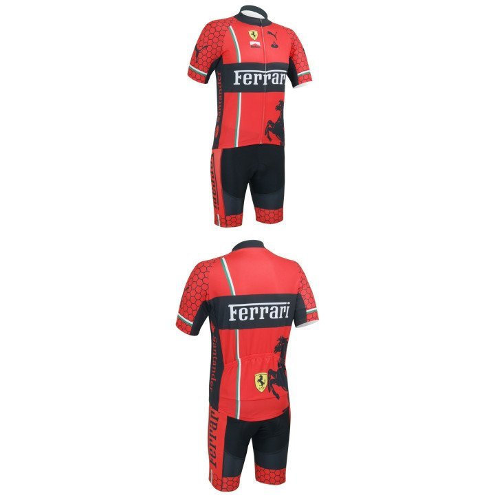 Equipación corta de ciclismo Ferrari, comodidad y estilo a buen precio