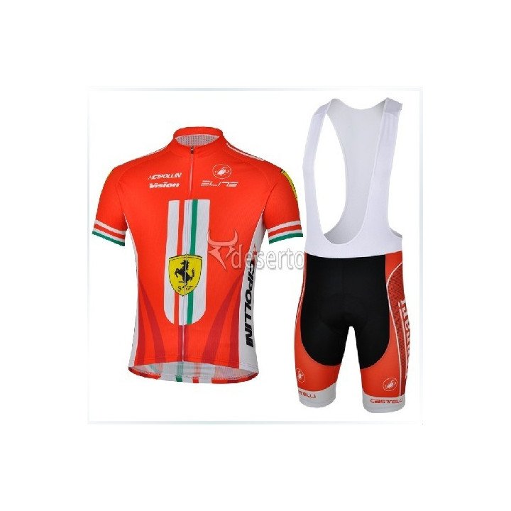 Equipación de ciclismo corta Ferrari para disfrutar al máximo