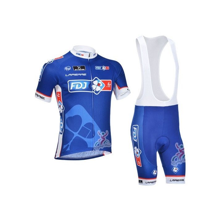 Equipación corta fdj 2023 para ciclistas a buen precio