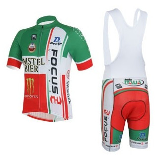 Equipación corta de ciclismo con tirante focus a buen precio