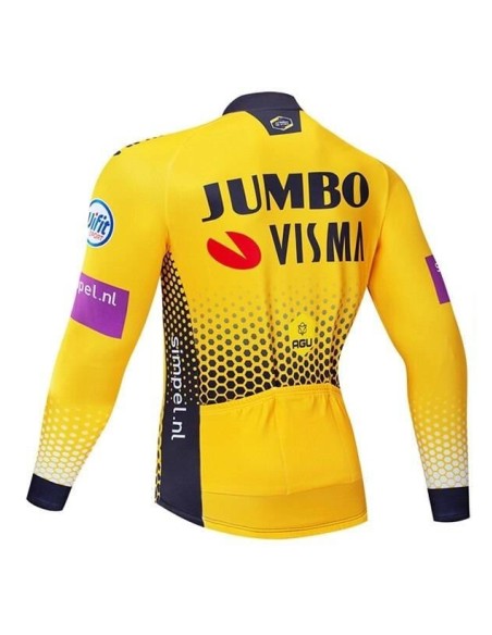 Maillot térmico Jumbo Visma para ciclistas: comodidad y estilo