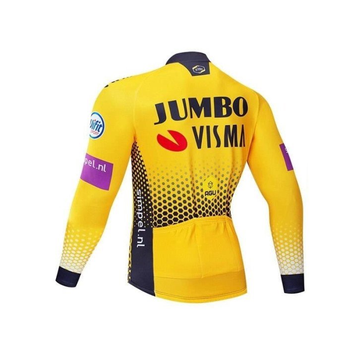 Maillot térmico Jumbo Visma para ciclistas: comodidad y estilo