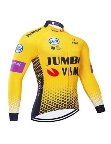 Maillot térmico Jumbo Visma para ciclistas: comodidad y estilo